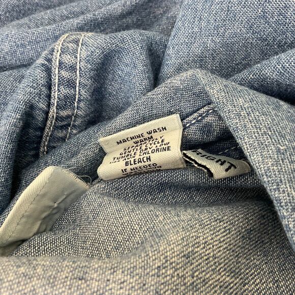 Quizz Woman Denim Shirt women’s size 22 Short Sleeve Embroidered Noah's Ark - Picture 6 of 9